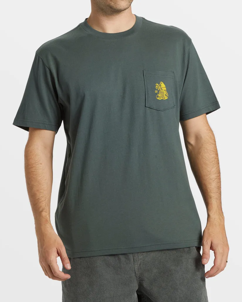 Billabong Tropicales Pocket T-Shirt - SLATE GREEN sold by Sun Diego Boardshops product image thumbnail 2