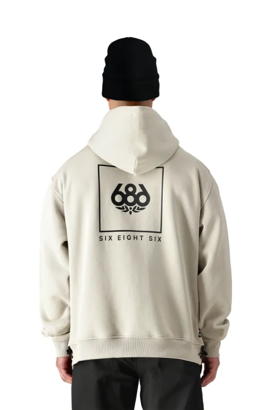 686 Enterprises Knockout Script Premium Heavyweight Zip Hoody - LIMESTONE sold by Sun Diego Boardshops