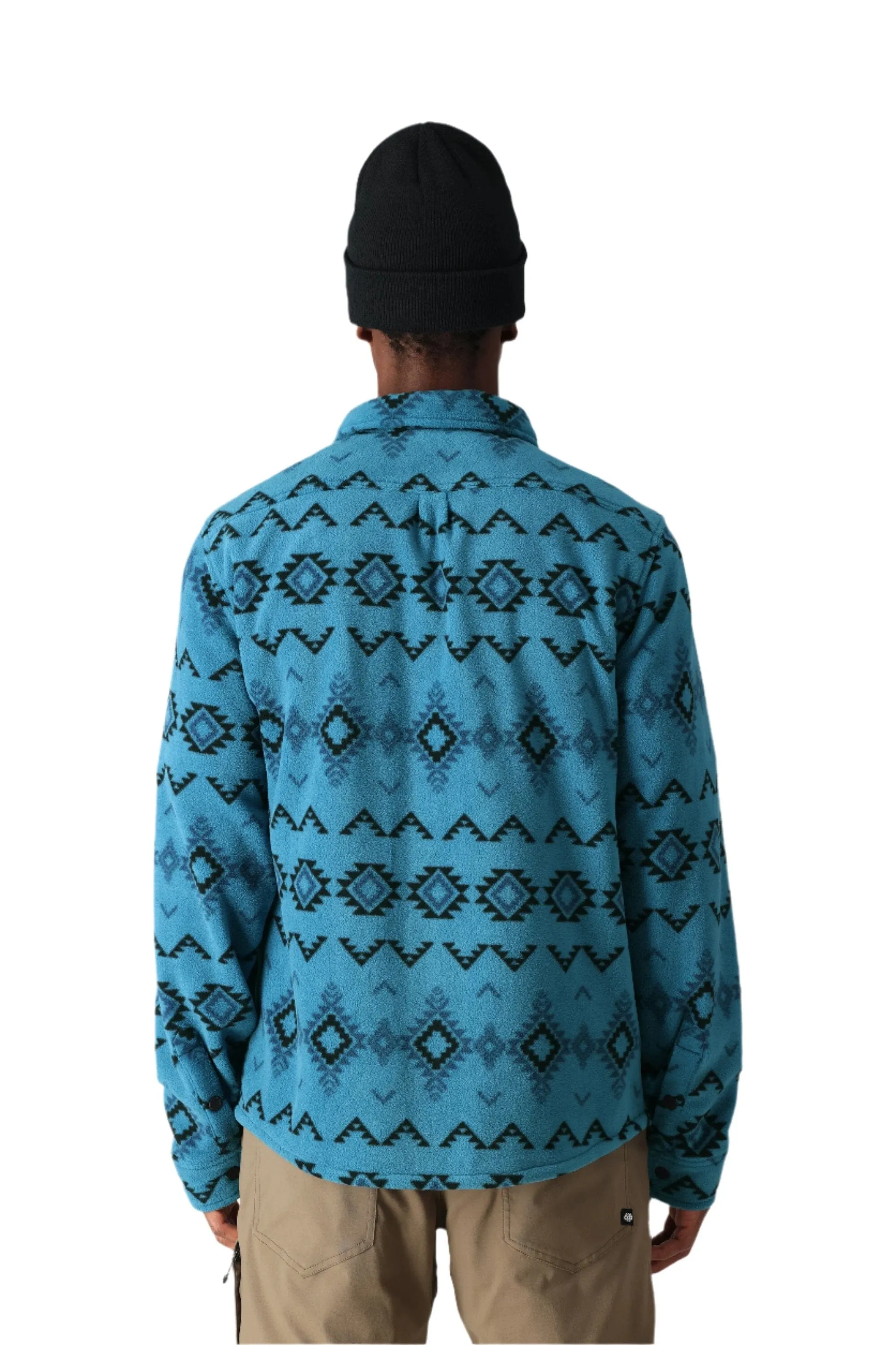 686 Enterprises Sierra Fleece Flannel - MOROCCAN BLUE SOUTHWEST sold by Sun Diego Boardshops product image thumbnail 2