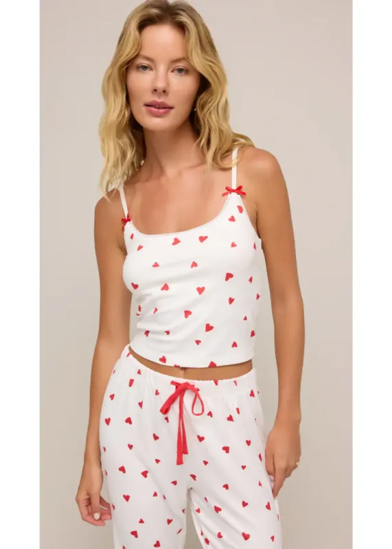 Z-Supply Camille Heart Cami - RENDEZVOUS sold by Sun Diego Boardshops