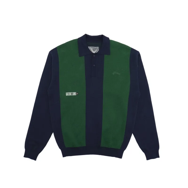Students Golf Harrison L/S Polo Sweater - NAVY sold by Sun Diego Boardshops