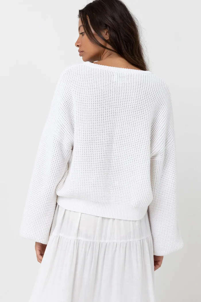Rhythm Classic Knit Jumper - White sold by Sun Diego Boardshops product image thumbnail 2