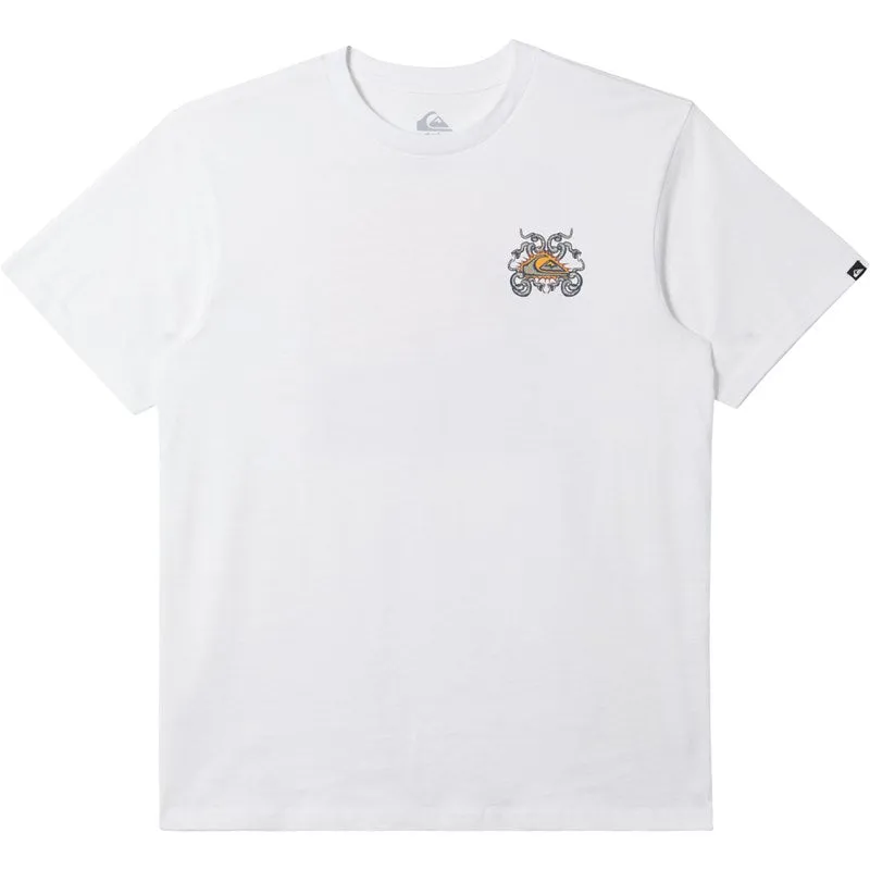 Quiksilver Mens Snake Crest Mor T-Shirt - WHITE sold by Sun Diego Boardshops product image thumbnail 2