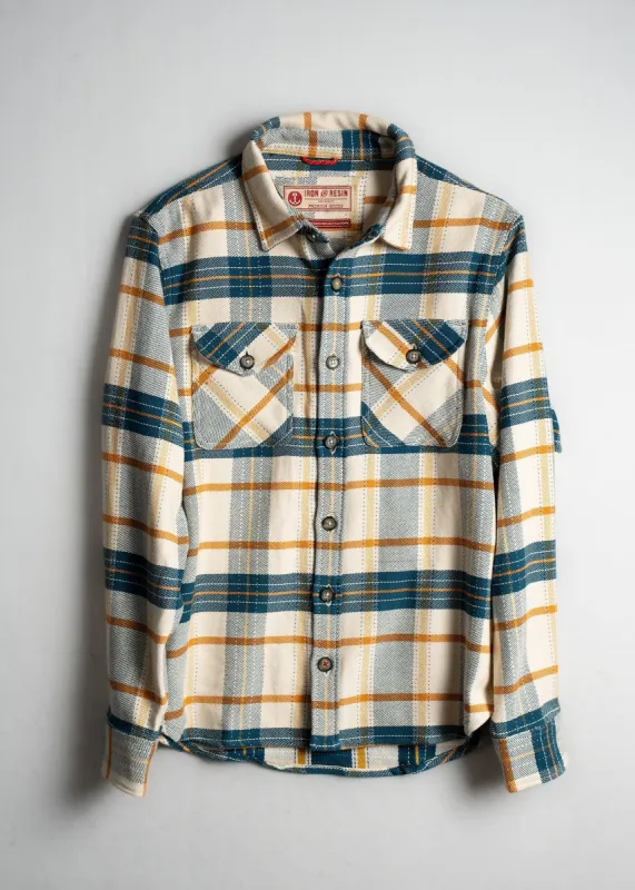 Iron & Resin Turlock Shirt Twill - BLUE sold by Sun Diego Boardshops