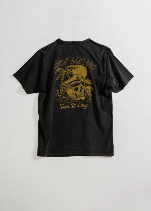 Iron & Resin Take It Easy Pocket Tee - BLACK sold by Sun Diego Boardshops