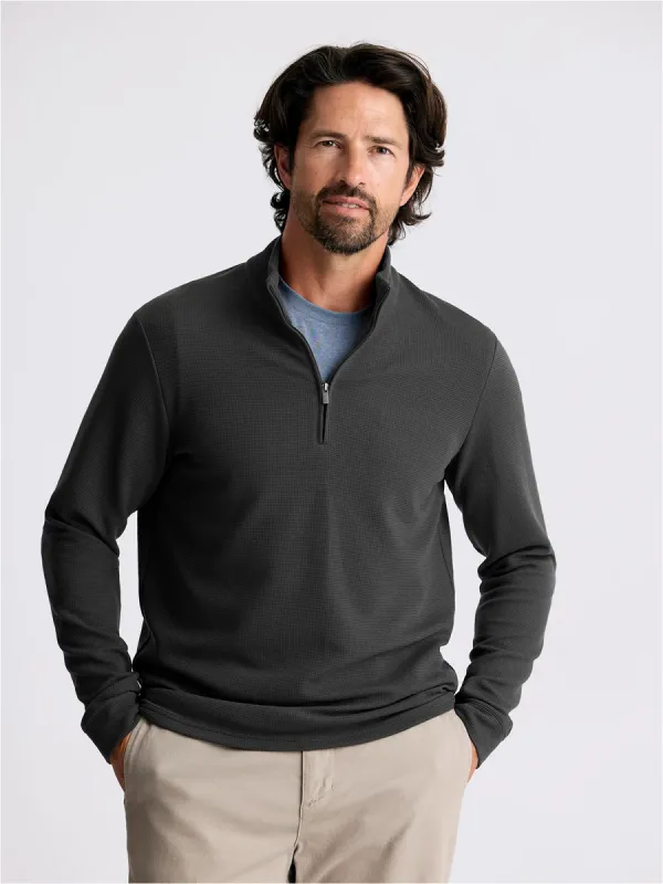 Free Fly Men's Waffle Quarter Zip - MIDNIGHT sold by Sun Diego Boardshops