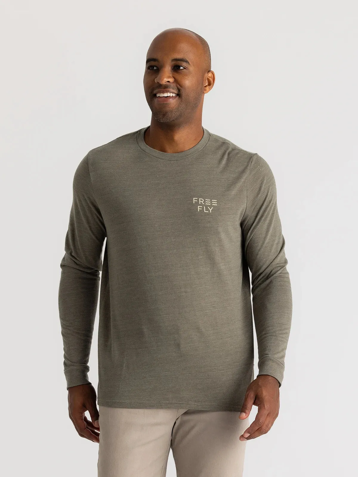 Free Fly Comfort On Long Sleeve - HEATHER FATIGUE sold by Sun Diego Boardshops product image thumbnail 2