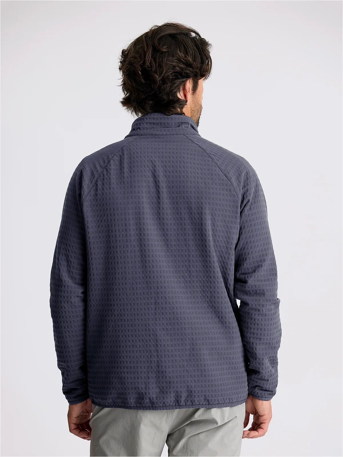 Free Fly Men's Gridback Fleece Jacket - STORM CLOUD sold by Sun Diego Boardshops product image thumbnail 2