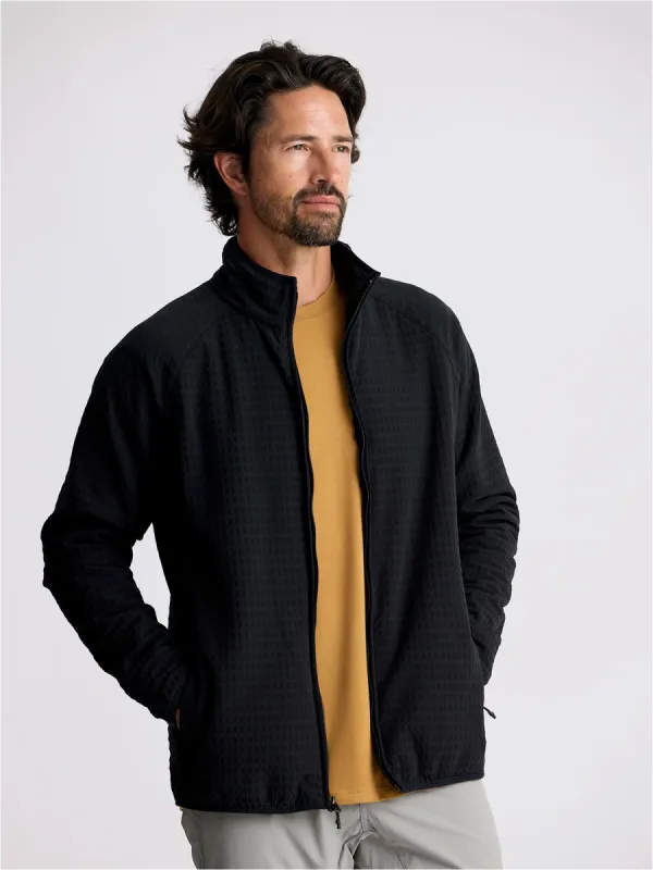 Free Fly Men's Gridback Fleece Jacket - BLACK sold by Sun Diego Boardshops