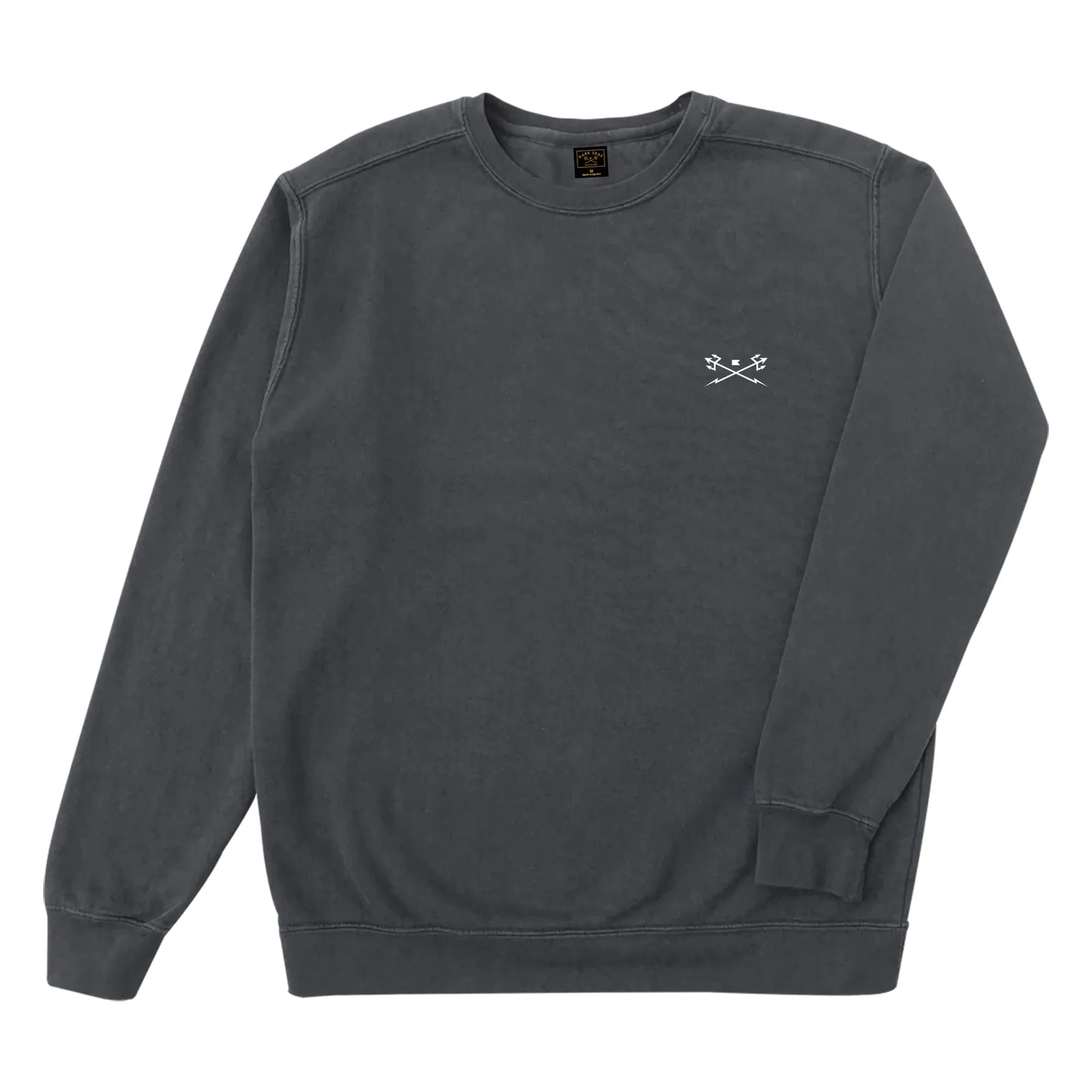 Dark Seas Go To Crew Pigment Crewneck - PEPPER sold by Sun Diego Boardshops
