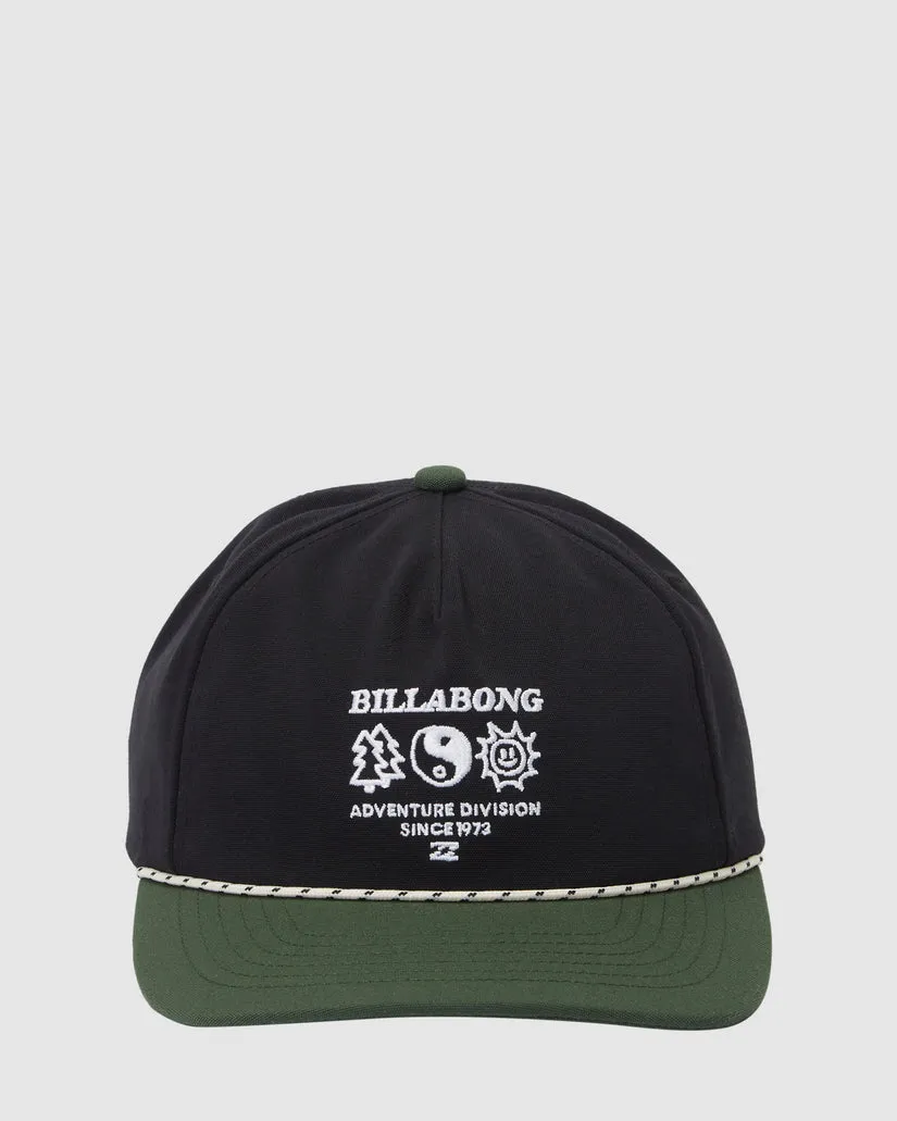 Billabong A/Div Strapback Cap - BLACK/GREEN sold by Sun Diego Boardshops product image thumbnail 2