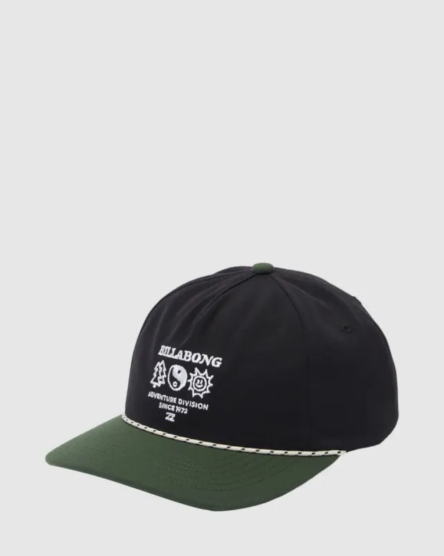 Billabong A/Div Strapback Cap - BLACK/GREEN sold by Sun Diego Boardshops