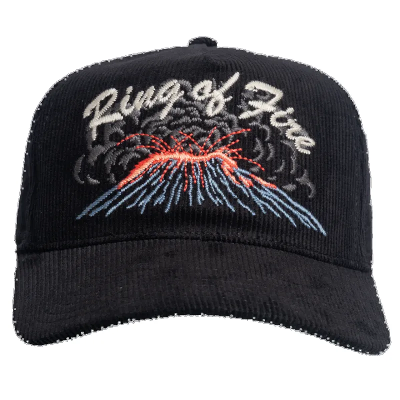 Lost Eruption Corduroy Hat Vintage - Black sold by Sun Diego Boardshops