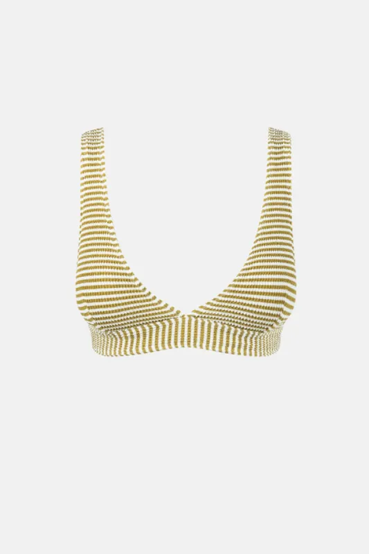 Rhythm Cove Stripe Tall Tri Top - OLIVE sold by Sun Diego Boardshops