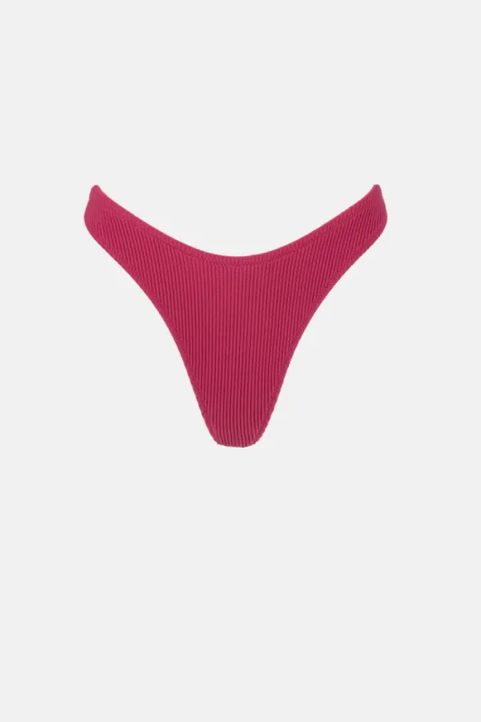 Rhythm Isla Rib Skimpy Pant - SANGRIA sold by Sun Diego Boardshops