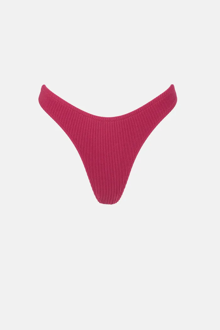 Rhythm Isla Rib Skimpy Pant - SANGRIA sold by Sun Diego Boardshops