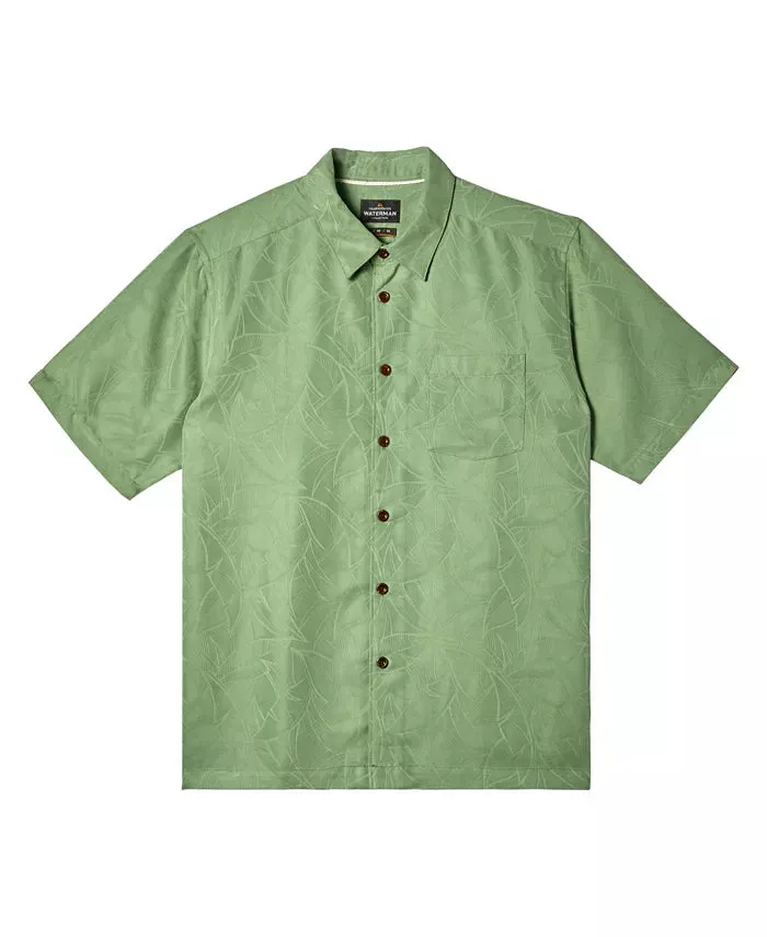Quiksilver Waterman Island Jungle Short Sleeve Shirt - LODEN FROST sold by Sun Diego Boardshops