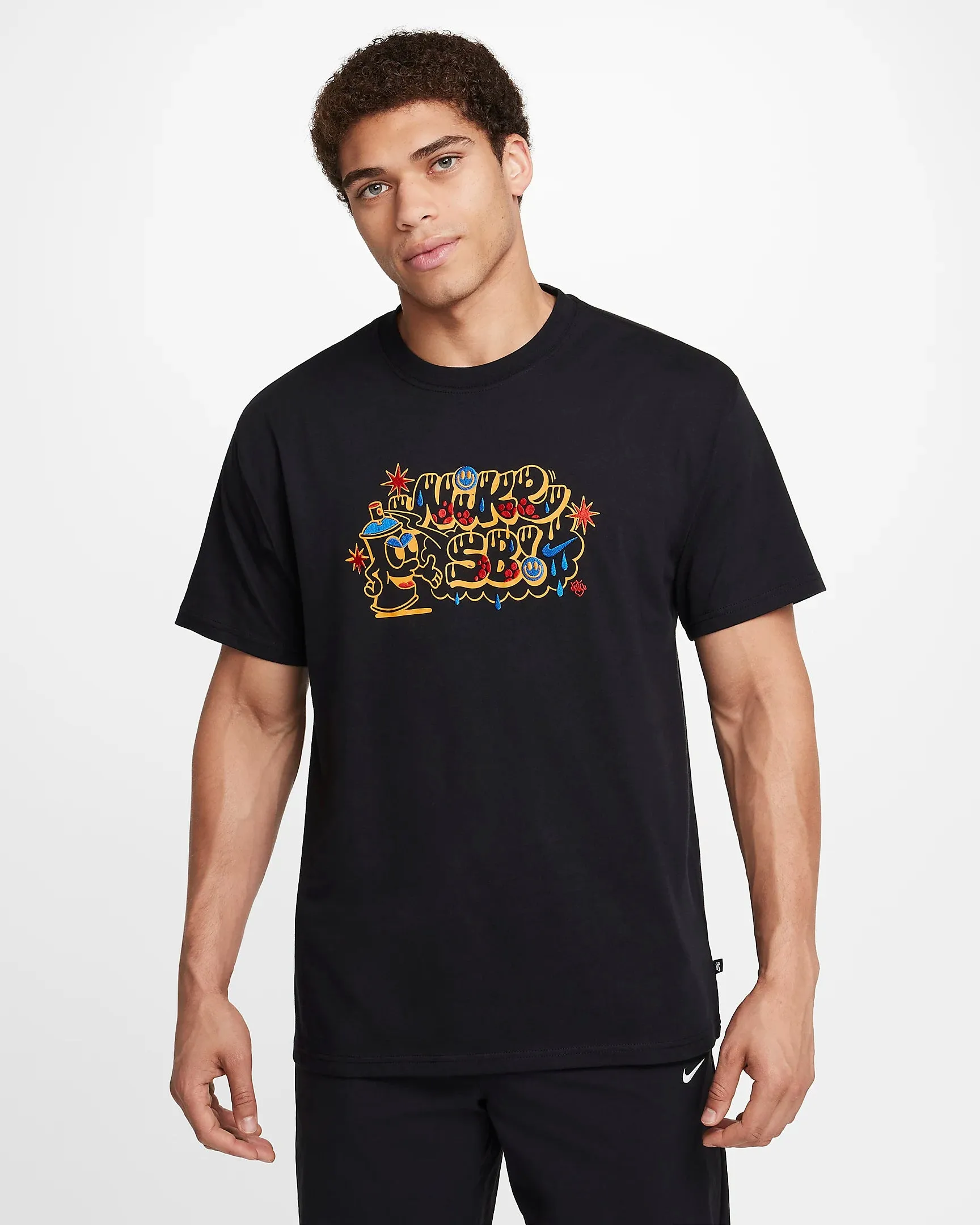 Nike Max90 Spray Can Skate T-Shirt - BLACK sold by Sun Diego Boardshops