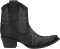 Corral Boots Women's Embroidery & Zipper Ankle Boots - BLACK sold by Sun Diego Boardshops
