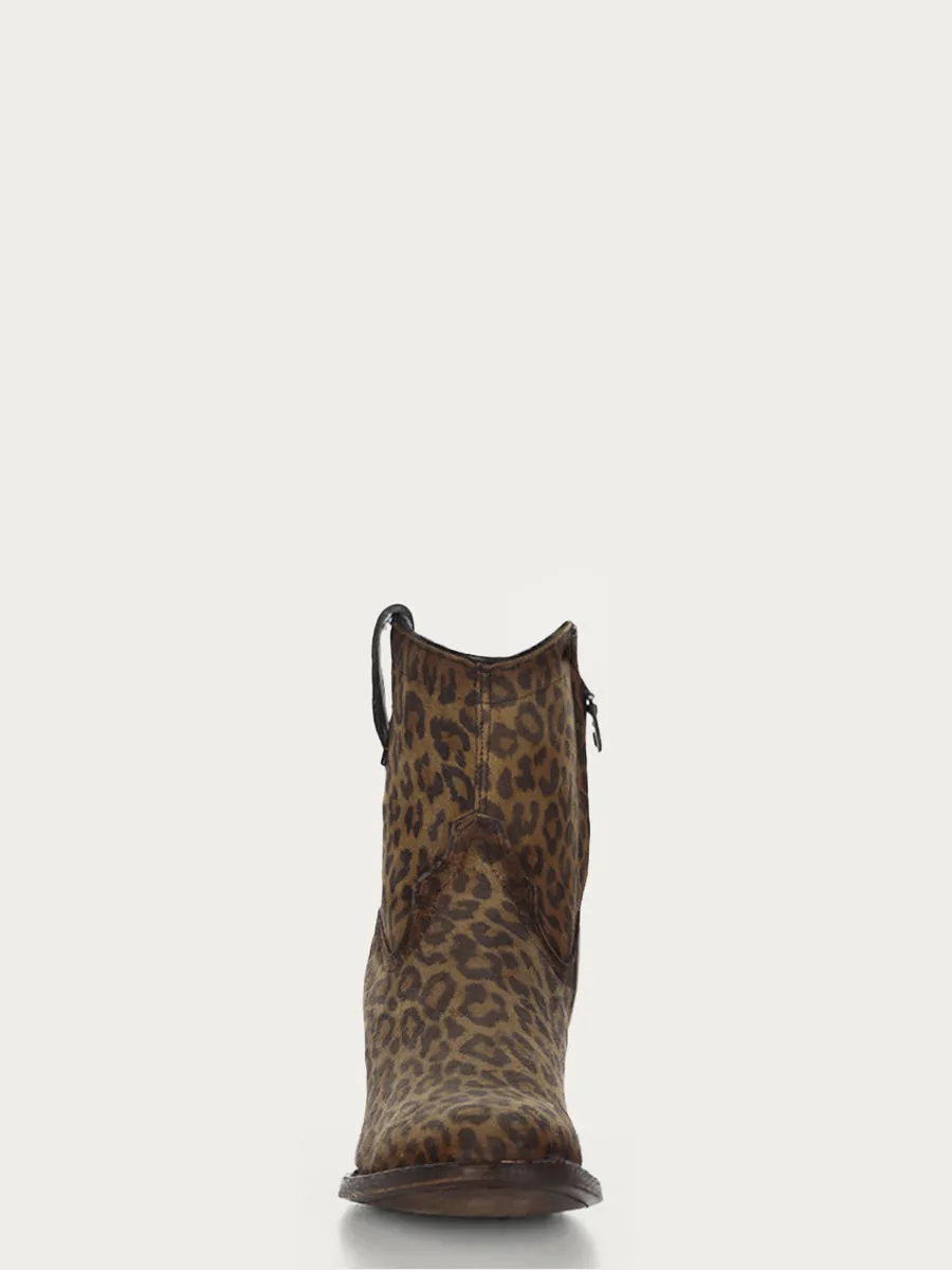 Corral Boots WOMEN'S ROUND TOE ANKLE BOOT WITH ZIPPER - LEOPARD sold by Sun Diego Boardshops product image thumbnail 3