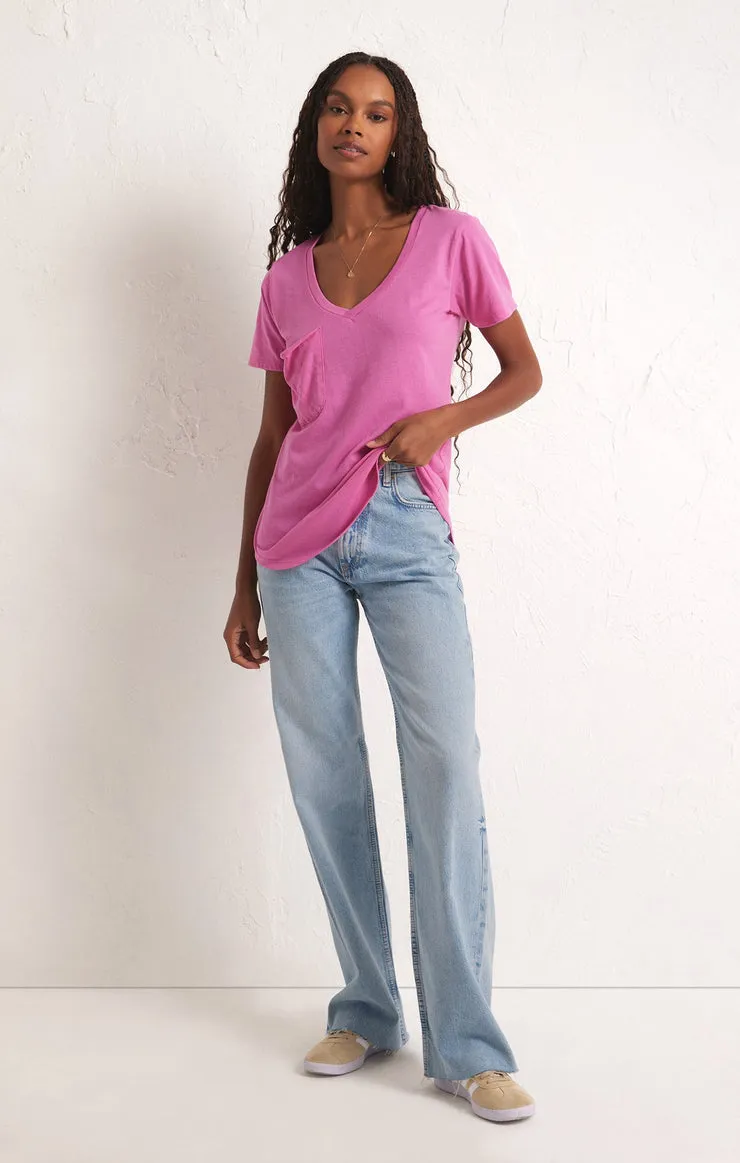 Z-Supply Pocket Tee - Heartbreaker Pink sold by Sun Diego Boardshops product image thumbnail 3