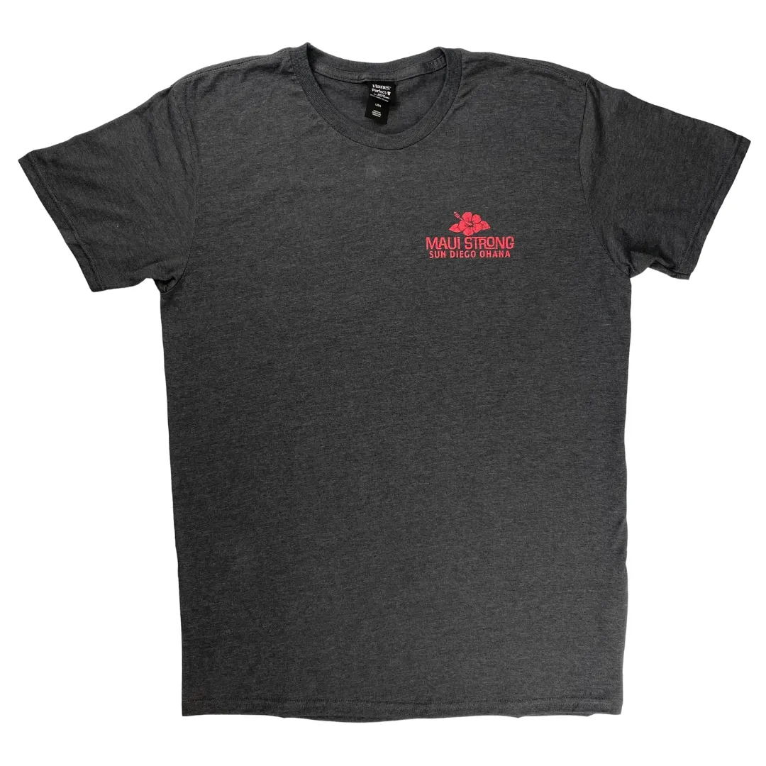 Sun Diego Maui Strong Fundraiser Tee - Charcoal Heather sold by Sun Diego Boardshops product image thumbnail 2