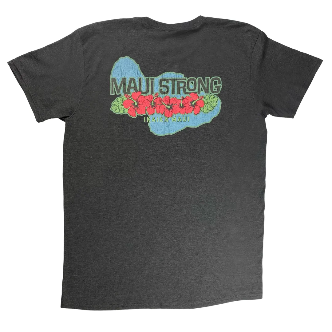 Sun Diego Maui Strong Fundraiser Tee - Charcoal Heather sold by Sun Diego Boardshops