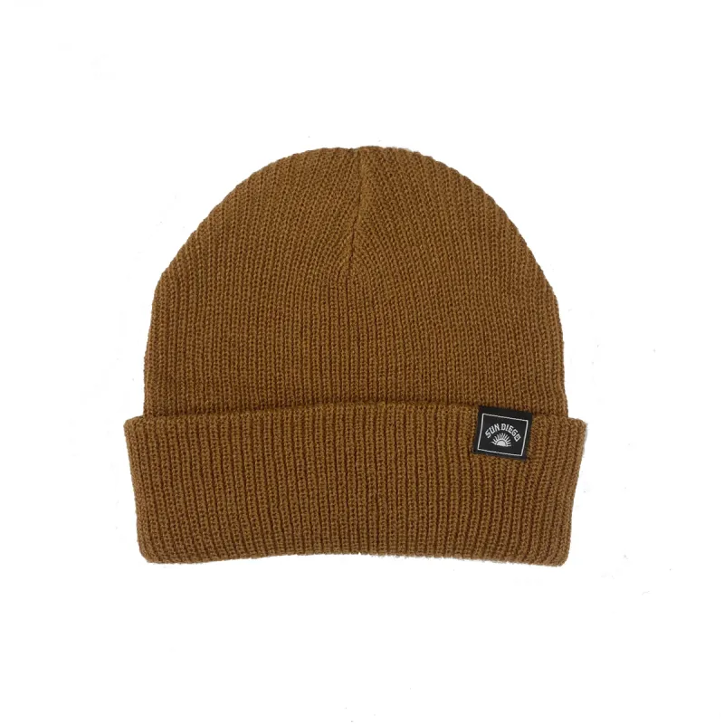Sun Diego Reserve Solid Beanie - Work Brown sold by Sun Diego Boardshops