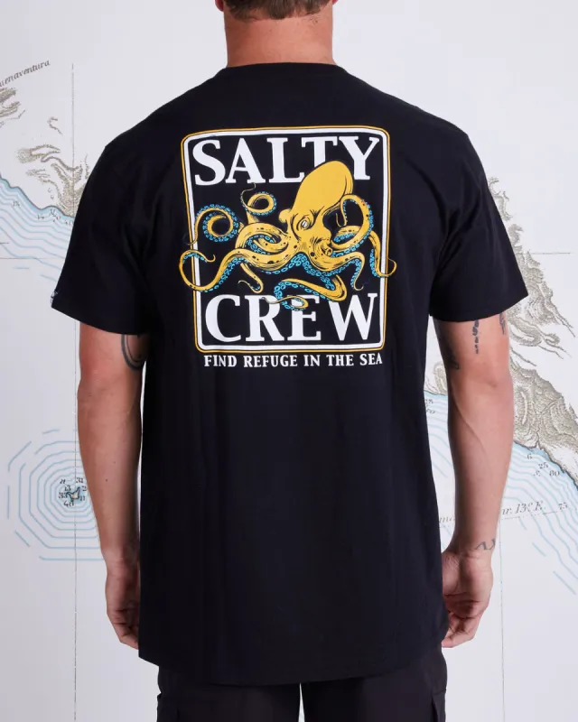 Salty Crew Ink Slinger Black S/S Standard Tee - Black sold by Sun Diego Boardshops