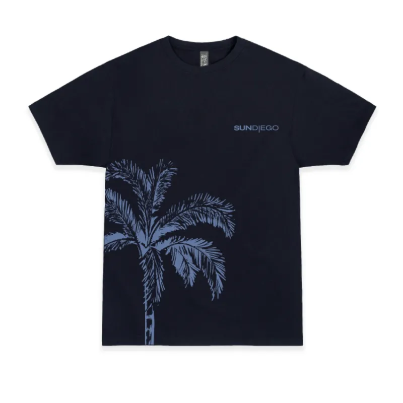 SunDiego Hot Palm T-Shirt - Harbor Blue sold by Sun Diego Boardshops