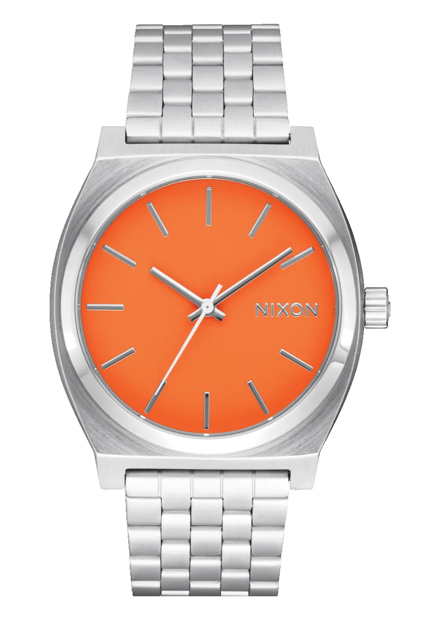 Nixon Time Teller - Silver/Mandarin sold by Sun Diego Boardshops product image thumbnail 2