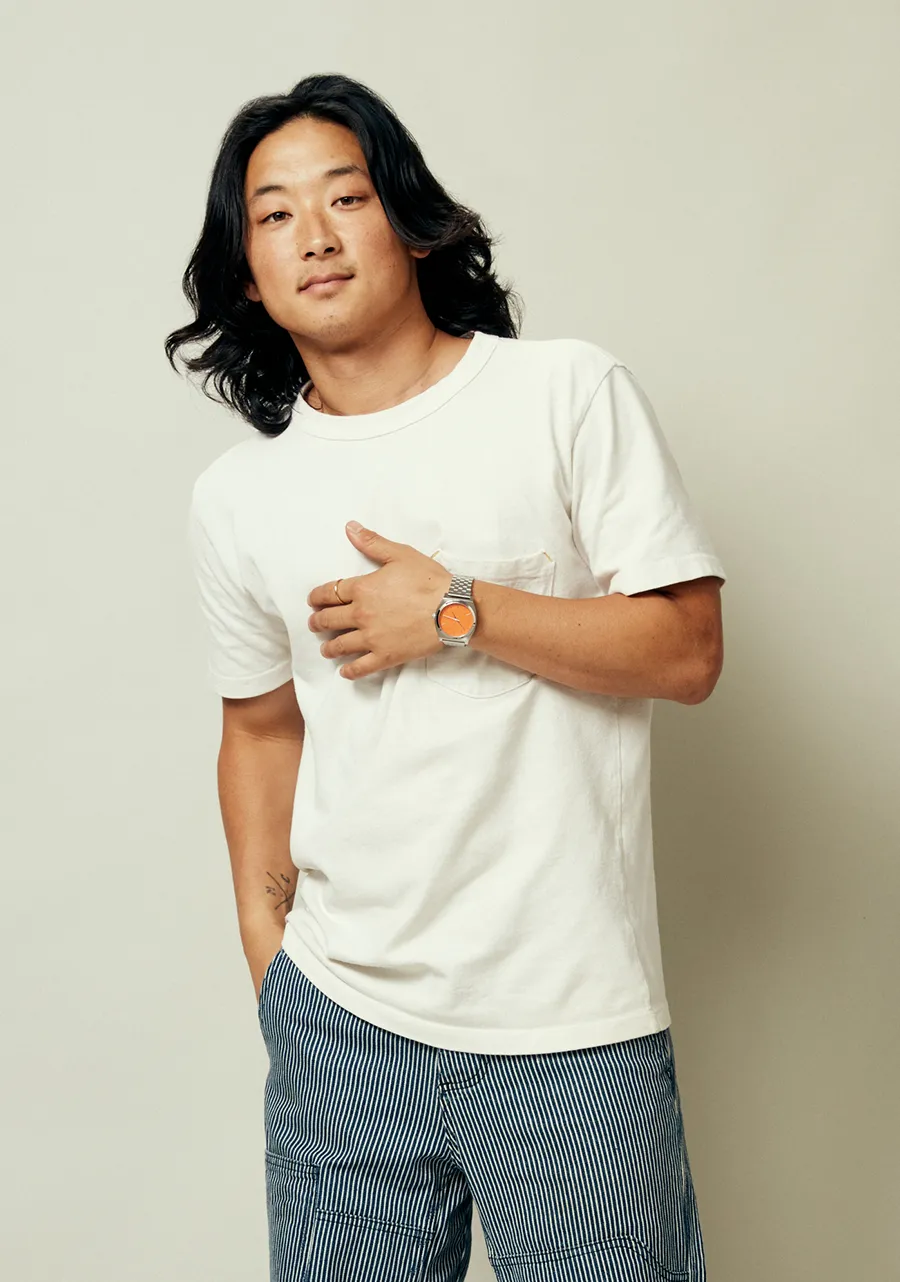 Nixon Time Teller - Silver/Mandarin sold by Sun Diego Boardshops