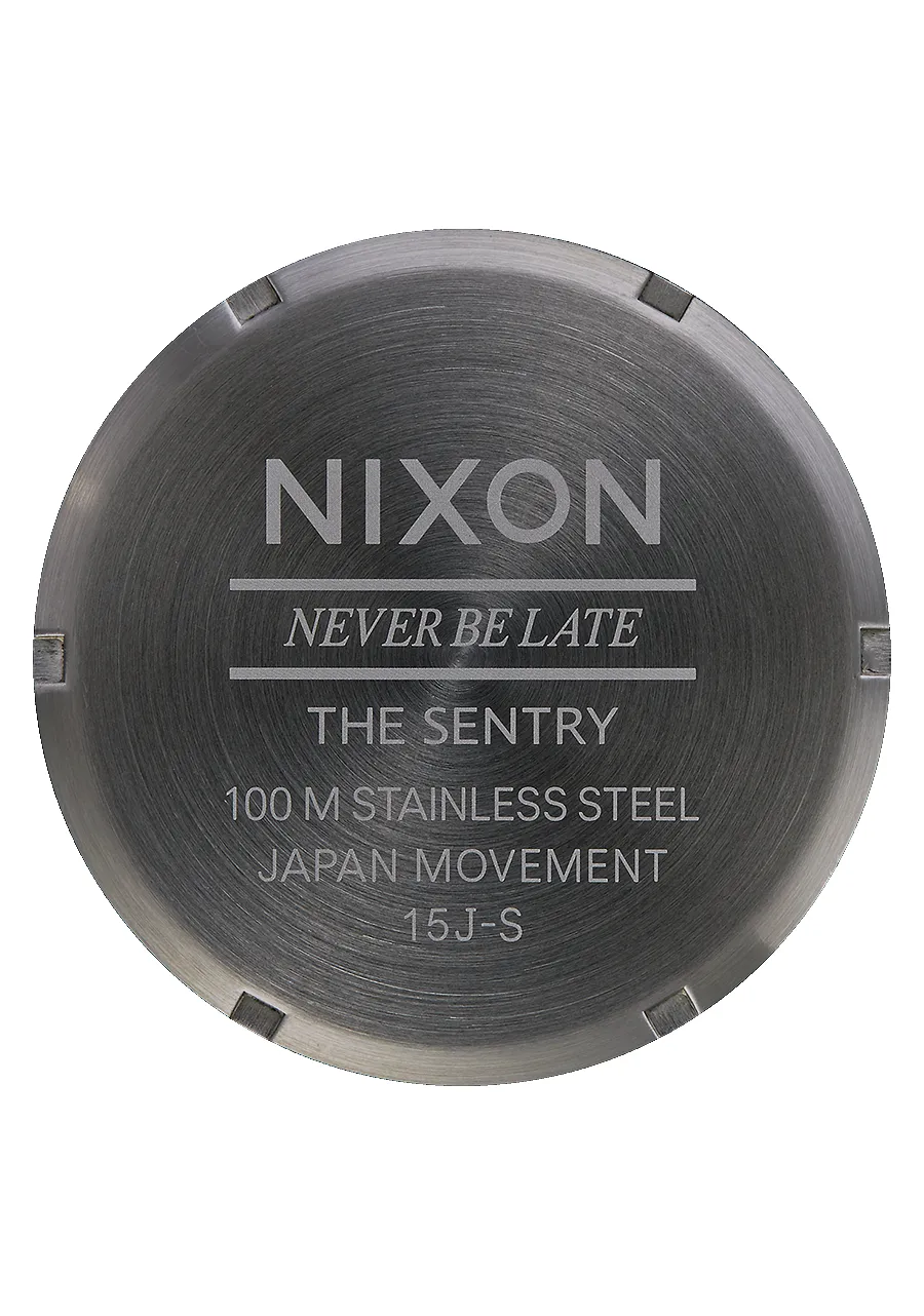 Nixon Sentry Leather - Gunmetal Black sold by Sun Diego Boardshops product image thumbnail 4