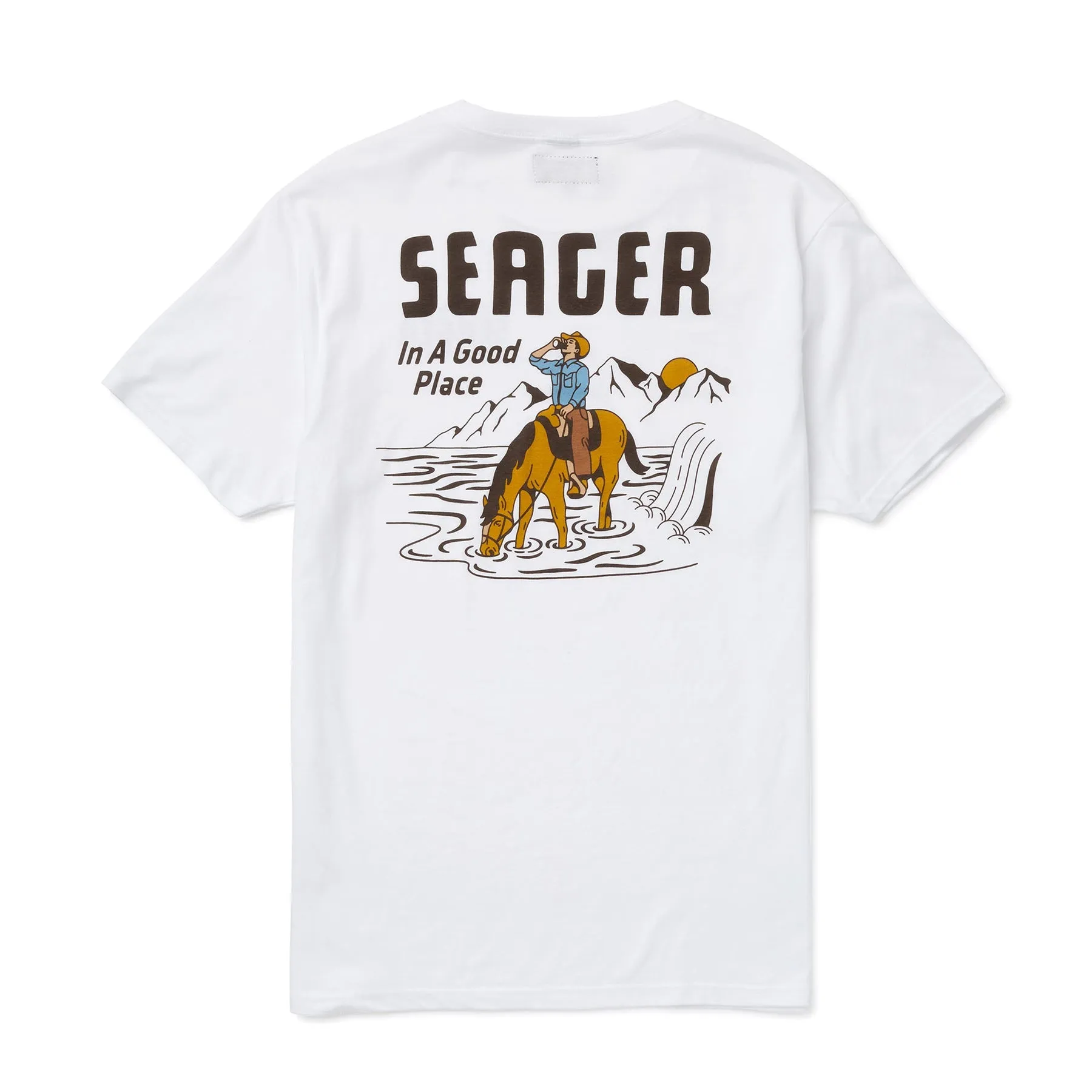 SEAGER IN A GOOD PLACE TEE - WHITE sold by Sun Diego Boardshops