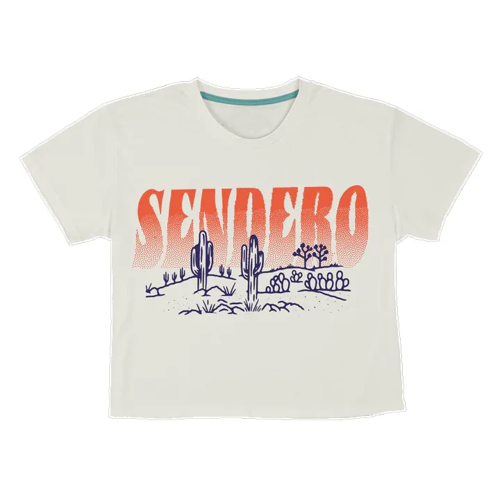 Sendero DESERT DREAMS WOMEN'S CROP TEE - VINTAGE WHITE sold by Sun Diego Boardshops product image thumbnail 3