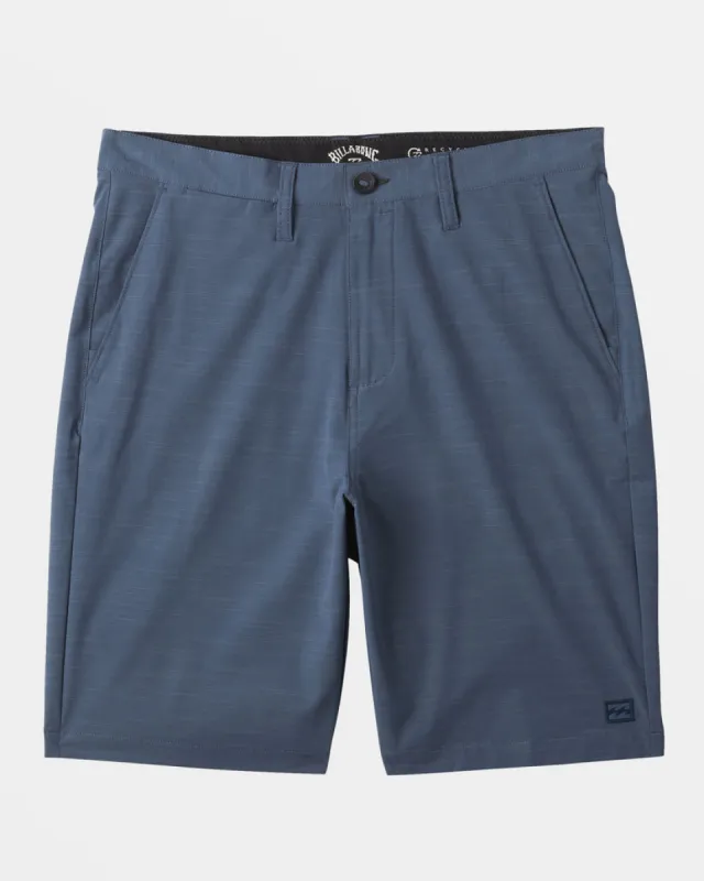 Billabong Crossfire Slub 21" Hybrid Submersible Shorts - SLATE BLUE sold by Sun Diego Boardshops