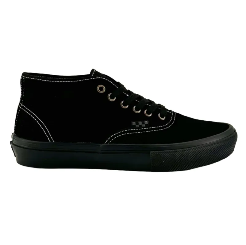 Vans SKATE AUTHENTIC MID SHOE - BLACKOUT sold by Sun Diego Boardshops