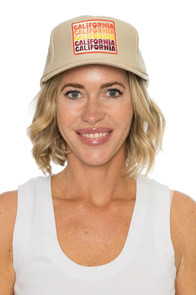 That Friday Feeling CALIFORNIA CALIFORNIA CALIFORNIA HAT - TAN sold by Sun Diego Boardshops product image thumbnail 2