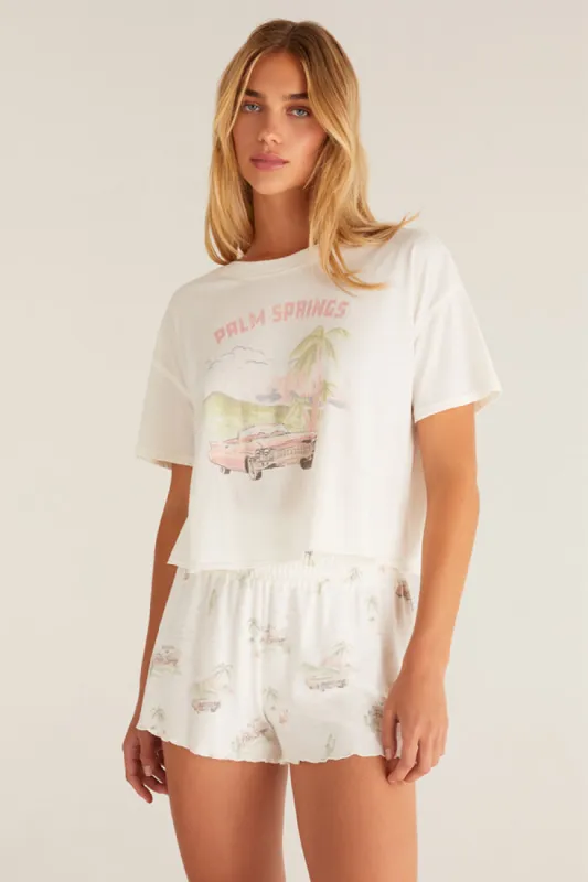 Z-Supply Vintage Palm Springs Tee - BONE sold by Sun Diego Boardshops