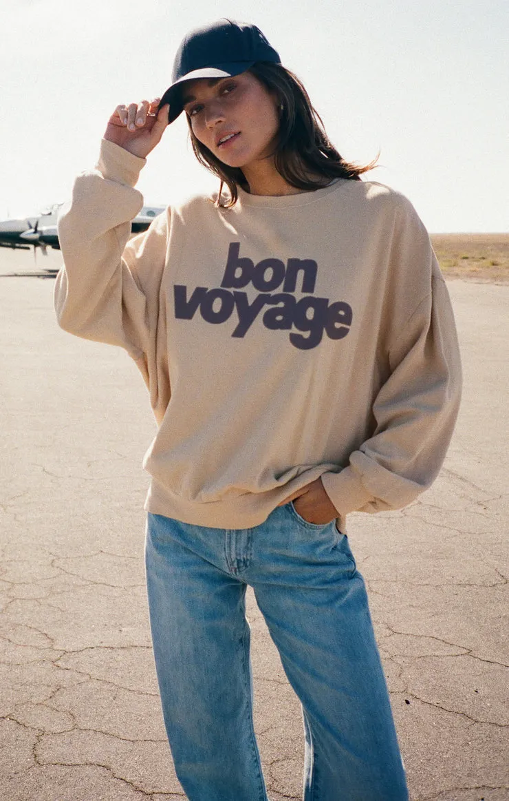 Z-Supply Bon Voyage Sunday Sweatshirt - PARCHMENT sold by Sun Diego Boardshops