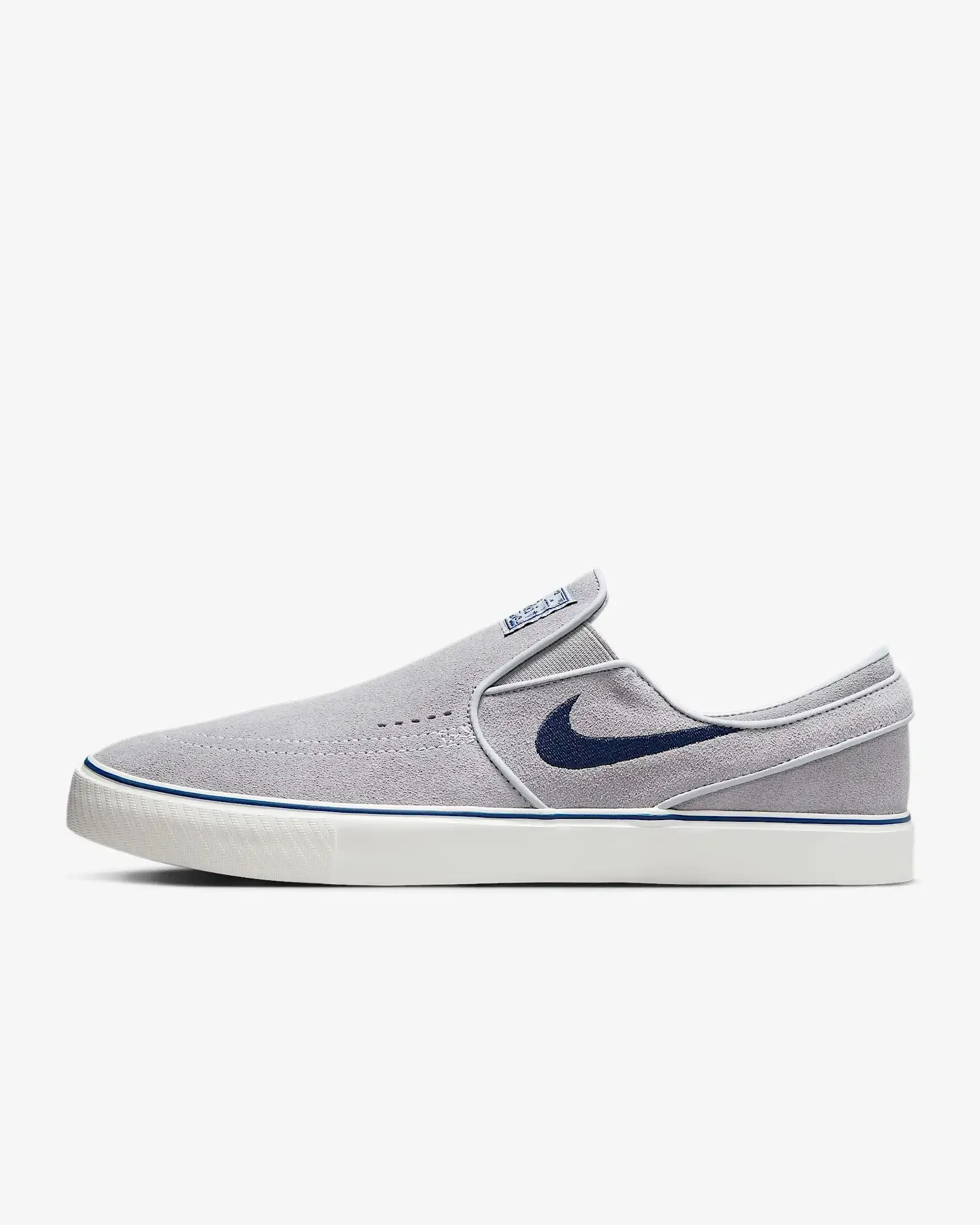 Nike SB Janoski+ Slip - WOLF GREY/NAVY/SUMMIT WHITE sold by Sun Diego Boardshops