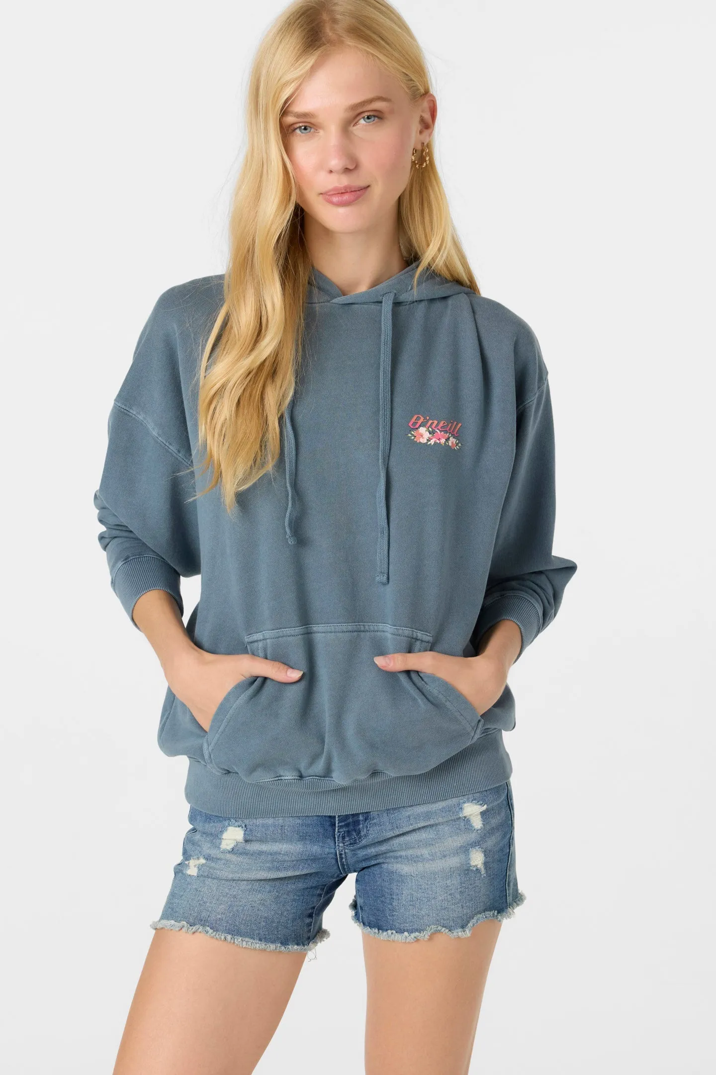 O'Neill DRIFT HOODY FLEECE PULLOVER - WASHED SLATE sold by Sun Diego Boardshops