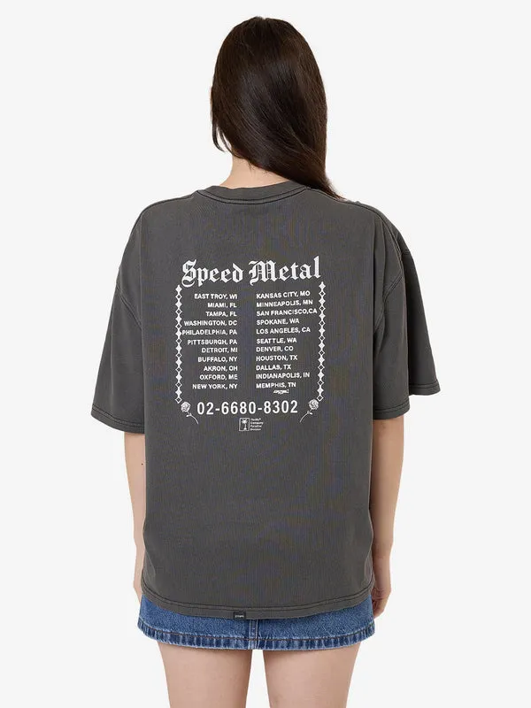 THRILLS Speed Metal Oversized Tee - MERCH BLACK sold by Sun Diego Boardshops product image thumbnail 2