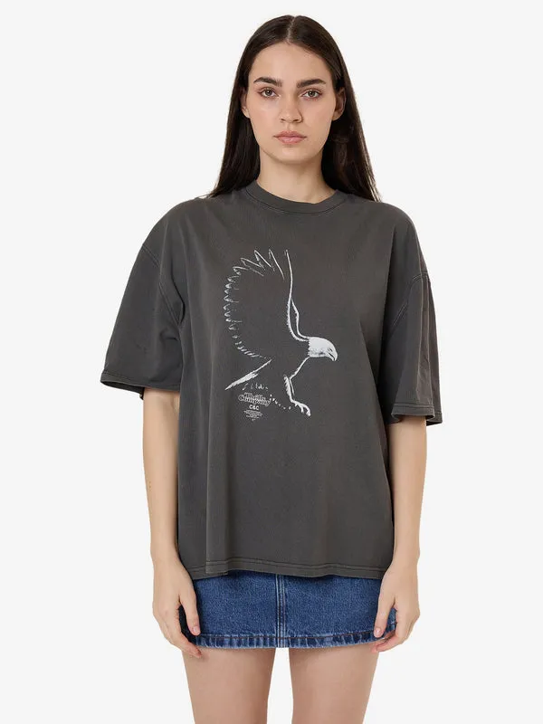 THRILLS Speed Metal Oversized Tee - MERCH BLACK sold by Sun Diego Boardshops