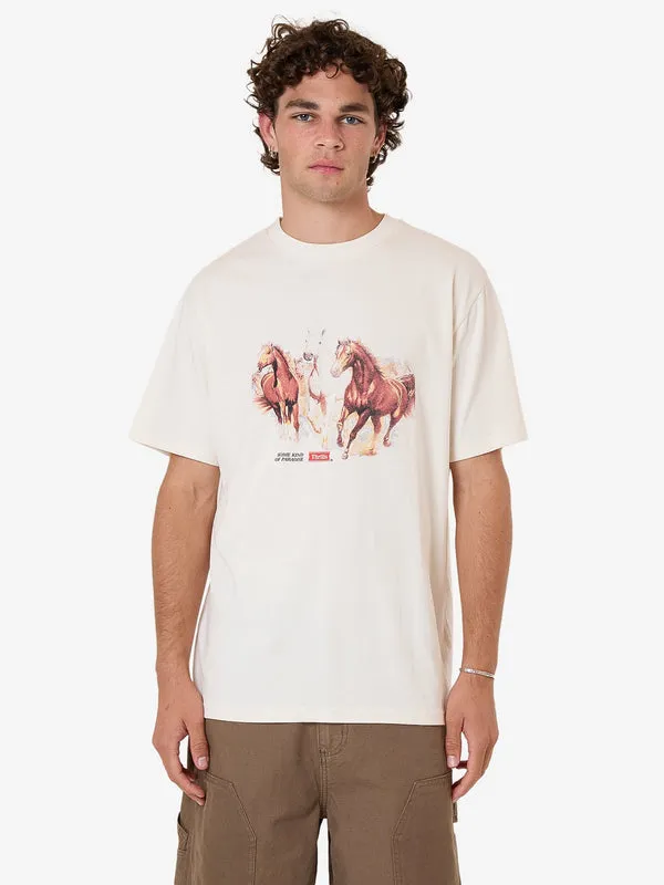 THRILLS Ruthless Frontier Merch Fit Tee - HERITAGE WHITE sold by Sun Diego Boardshops