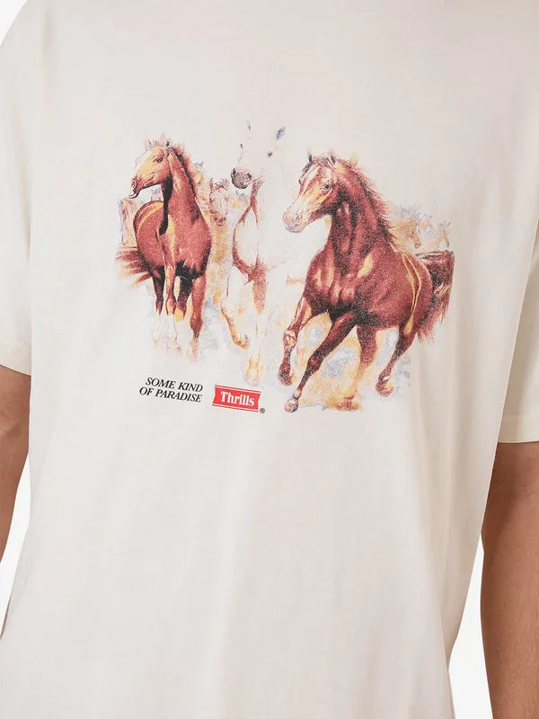 THRILLS Ruthless Frontier Merch Fit Tee - HERITAGE WHITE sold by Sun Diego Boardshops product image thumbnail 3