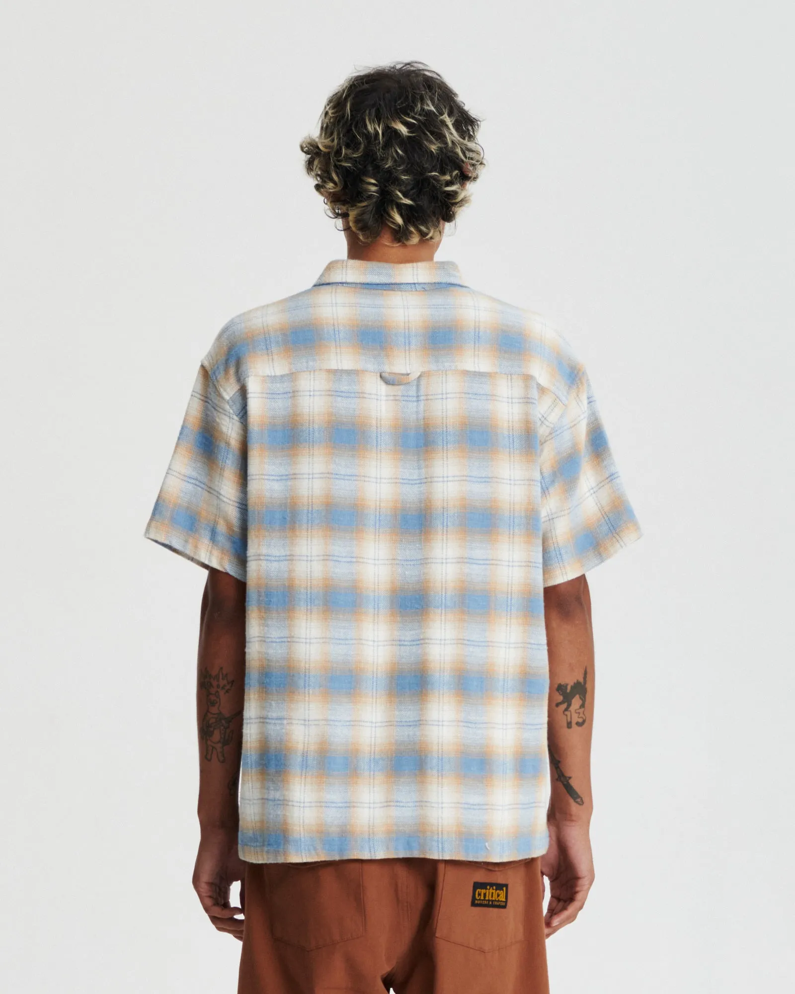 Critical Slide Seaside Shortsleeve Shirt - BLUE sold by Sun Diego Boardshops product image thumbnail 2
