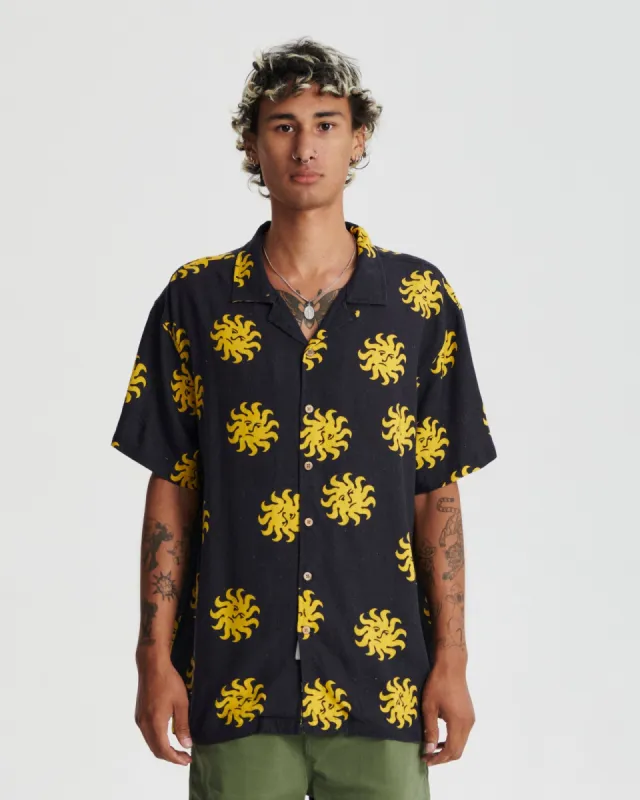 Critical Slide Morning Resort Shirt - BLACK sold by Sun Diego Boardshops