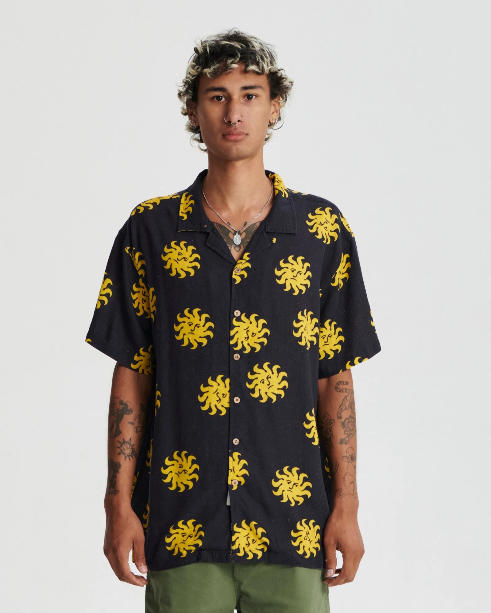 Critical Slide Morning Resort Shirt - BLACK sold by Sun Diego Boardshops