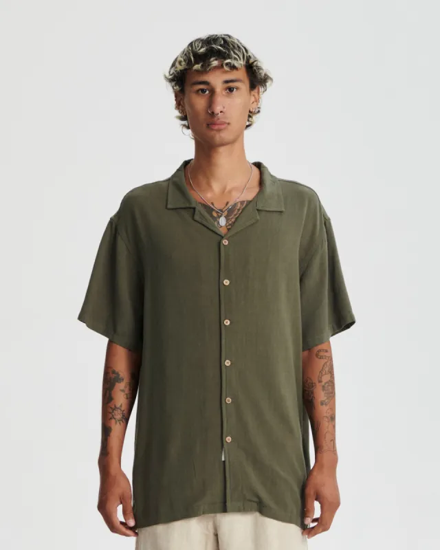 Critical Slide Ernie Resort Shirt - FOREST sold by Sun Diego Boardshops